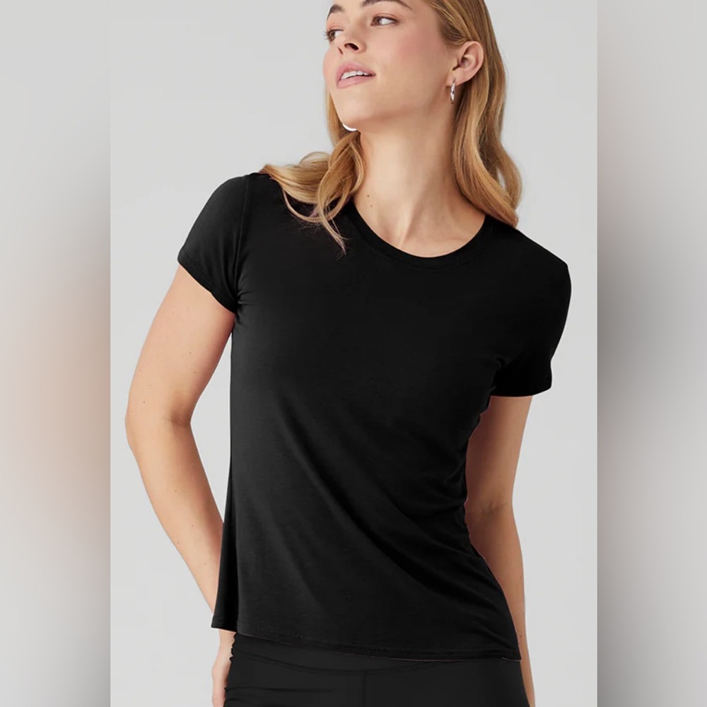 Alo all day short sleeve black - Picture 2 of 2